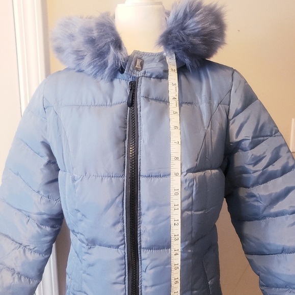 ChouYatou Wind Proof Padded Winter Coat Sz-S/M Blue - Picture 2 of 16